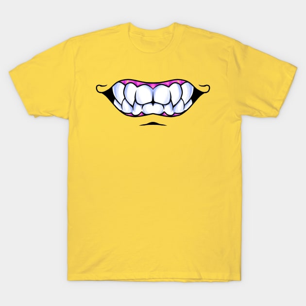smiling mask mark4 T-Shirt by spoilerinc